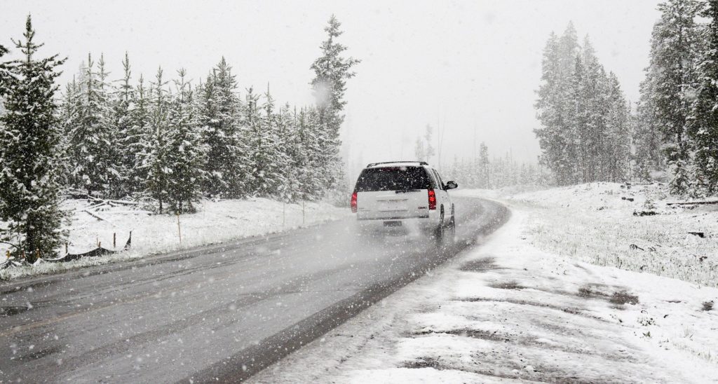 truck in snow