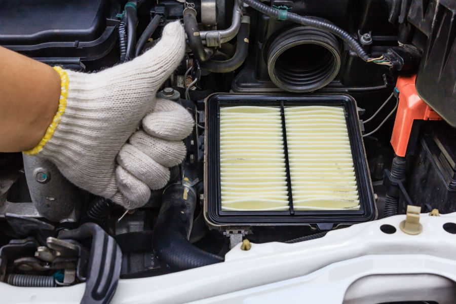 changing engine air filter DIY